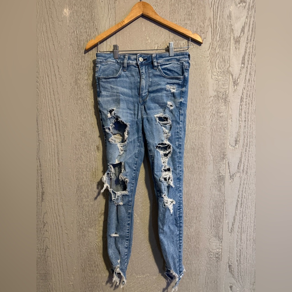 American eagle super hi rise jegging